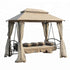Ljuljaška gazebo bež 255x175x235cm C1098